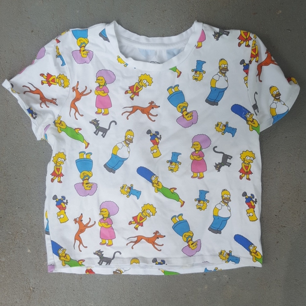 Simpsons cropped tshirt